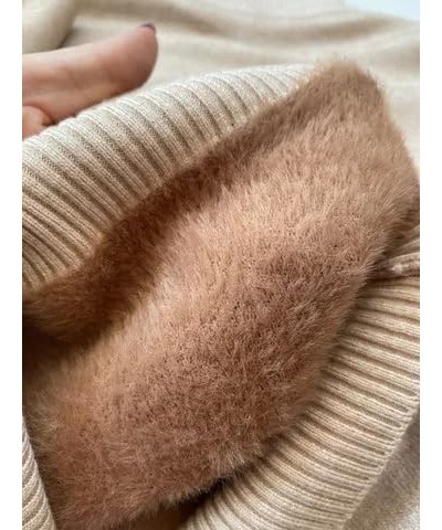 Winter Wool Thick Knitted Bottom Sweater,Wool Sweater,Womens Wool Turtleneck Sweater Blue $14.03 Sweaters