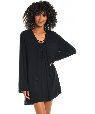 Women's Tunic Swimsuit Cover Up Black//Beachcomber Basics $9.22 Swimsuits