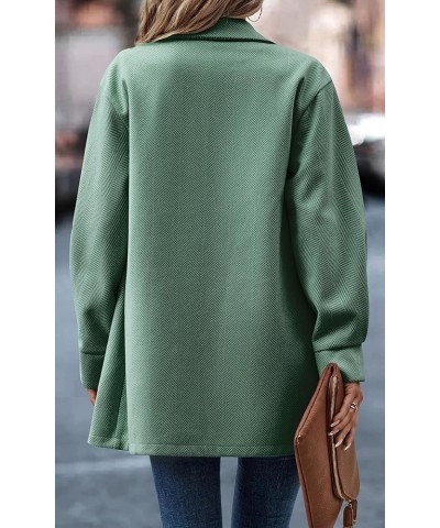 Women Casual Blazer Jacket - Long Sleeve Open Front Cardigan Lapel Button Work Office Blazers with Pockets Green $24.74 Suits