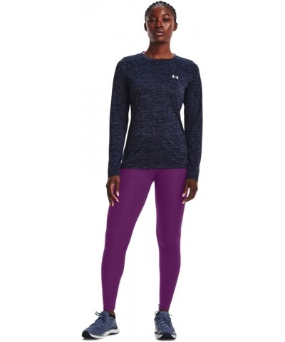 UA Tech™ Twist Crew (411) Midnight Navy / Cadet / Metallic Silver Medium $10.81 Activewear