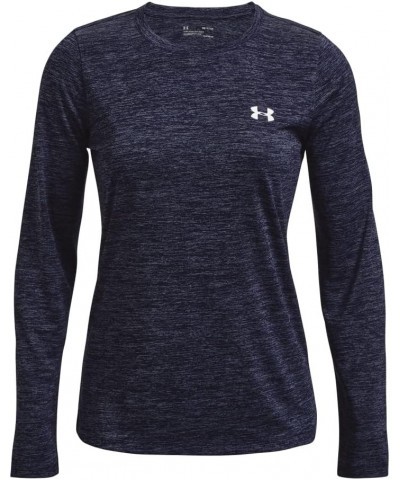 UA Tech™ Twist Crew (411) Midnight Navy / Cadet / Metallic Silver Medium $10.81 Activewear