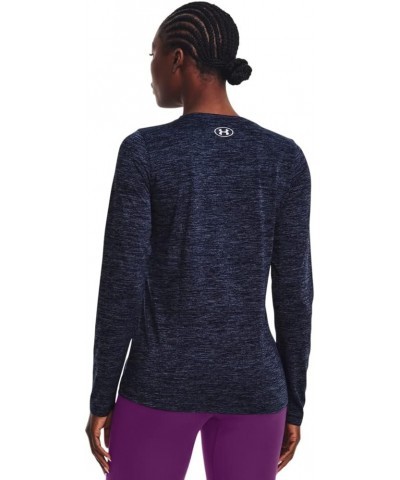 UA Tech™ Twist Crew (411) Midnight Navy / Cadet / Metallic Silver Medium $10.81 Activewear