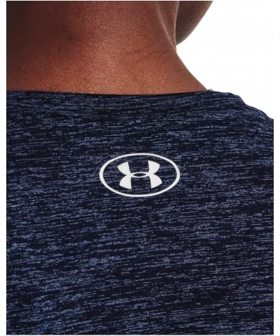 UA Tech™ Twist Crew (411) Midnight Navy / Cadet / Metallic Silver Medium $10.81 Activewear