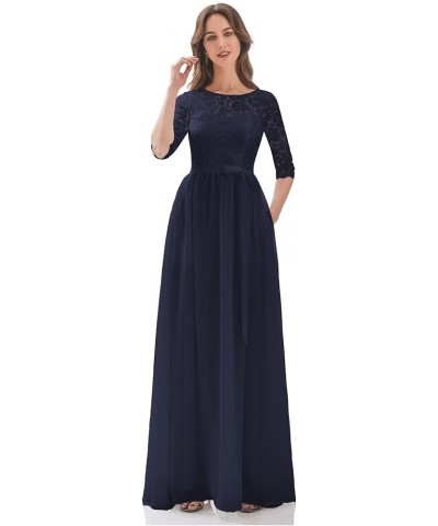 GORCENT Crew Neck Chiffon Mother of The Bride Dress A Line Lace Applique Wedding Guest Dress Ruched Long Formal Dress Grape $...