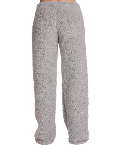 Women Plush Pajama Pants Grey - Heart Jesus $13.74 Sleep & Lounge