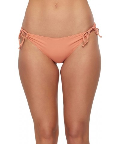 Women's Mina Tie Side Bikini Bottoms - Full Coverage Women's Bathing Suit Bottom with Side Tie String Canyon Clay | Saltwater...