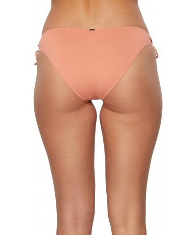 Women's Mina Tie Side Bikini Bottoms - Full Coverage Women's Bathing Suit Bottom with Side Tie String Canyon Clay | Saltwater...