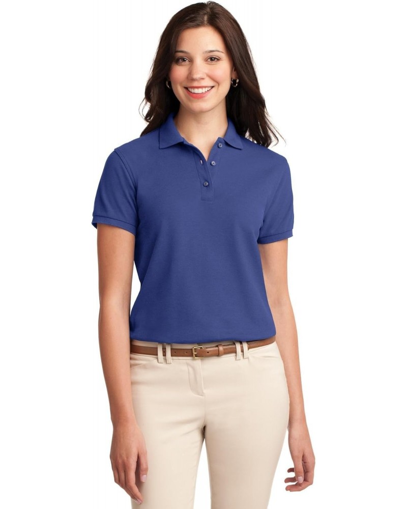 Ladies Silk Touch Polo M Mediterranean Blue $9.84 Shirts