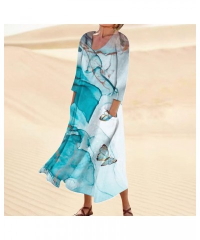 Womens Summer Dresses 2024 Crew Neck Casual Sleeveless High Waist A-Line Party Cocktail Swing Maxi Dres 07-multicolor $9.24 A...