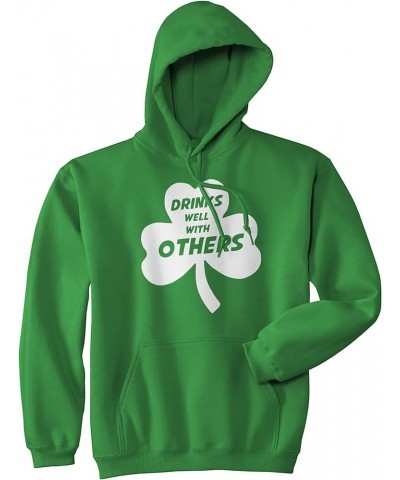 Funny Saint Patricks Day Hoodies Irish Sweatshirts for St Pattys Day Party Fun Drinking Hoodie Green - Drinks Well $19.37 Swe...