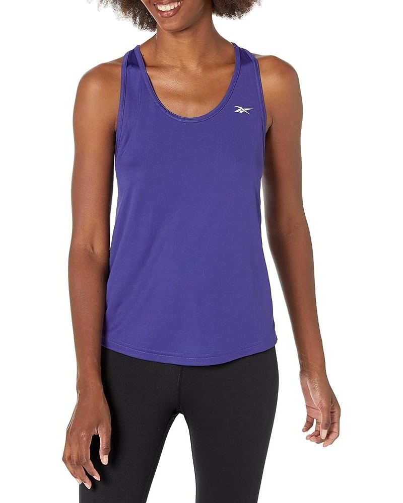 Women's Workout Ready Mesh Back Tank Bold Purple/Small White Vector Logo Large $10.50 Activewear