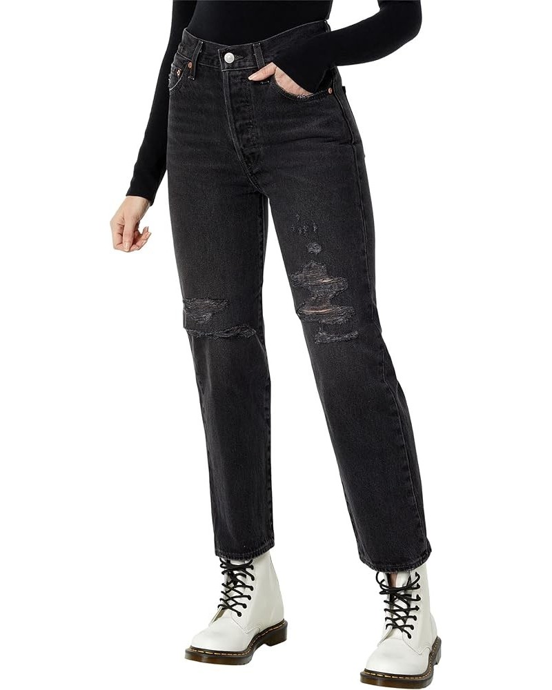 Women's Premium Ribcage Straight Ankle Jeans Skewed Break $35.94 Jeans