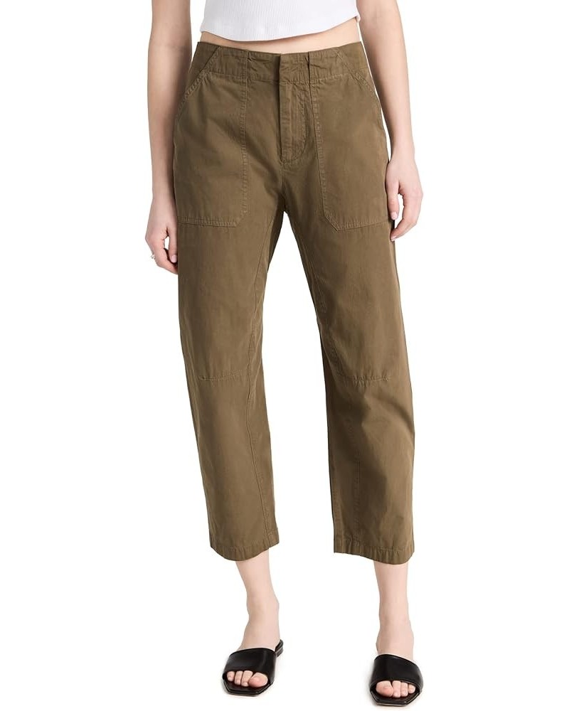 Women's Leyton Workwear Pants Olive Green $106.04 Pants