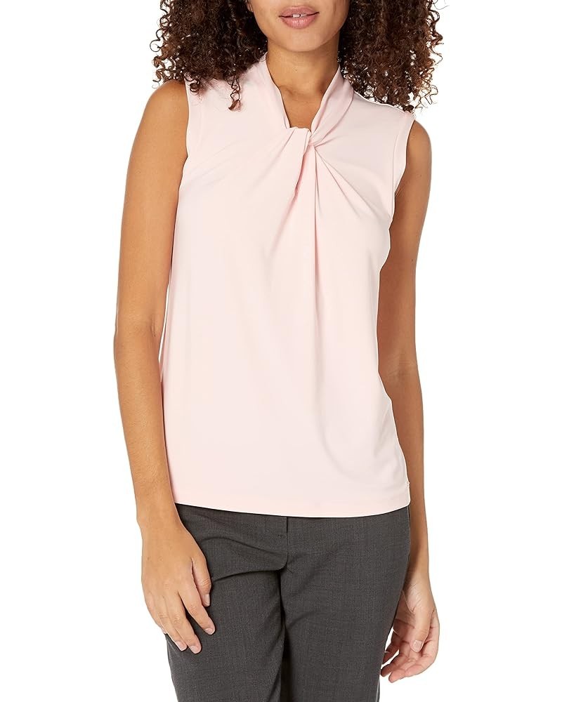 Sleeveless Blouse – Business Casual Women's Tops with Knotted Neckline Ballerina $26.10 Blouses