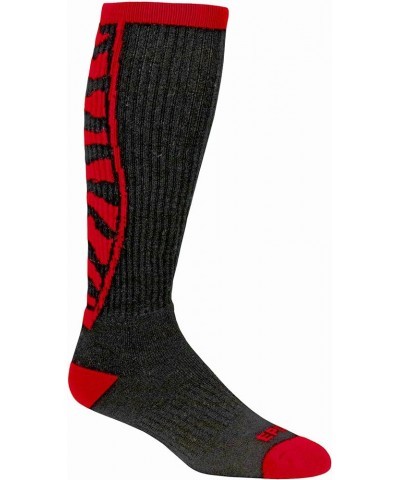 Epic Adult Tiger Striped Calf - Cute Novelty Fun Design OTC Socks (1-Pair) Black/Red $5.58 Socks