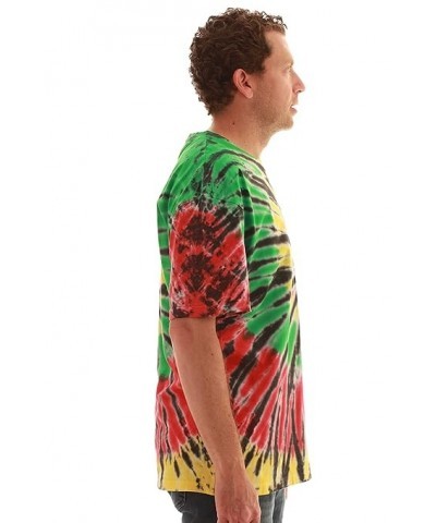 Whiskey & Oak Tie Dye Crew Neck T-Shirt 15959-J-L 3X-Large Tie Dye Rasta $7.64 T-Shirts