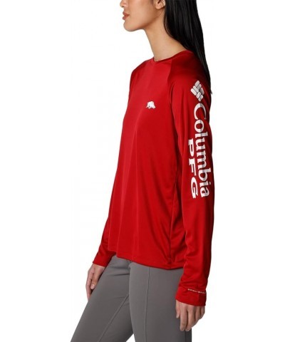 Women's Collegiate Tidal Tee Ls Shirt Arkansas Razorbacks X-Large Ark - Red Velvet, White $11.82 T-Shirts