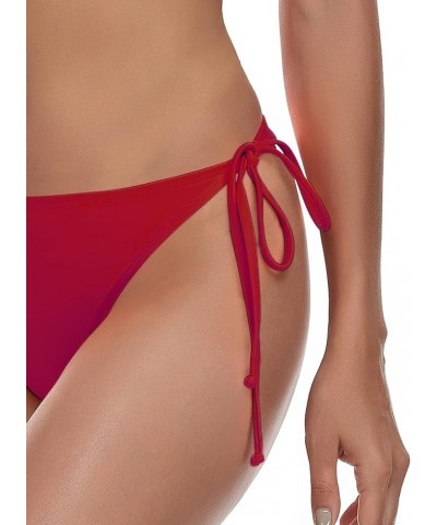 Women's Triangle Bikini Bottom Dark Red $11.59 Pants