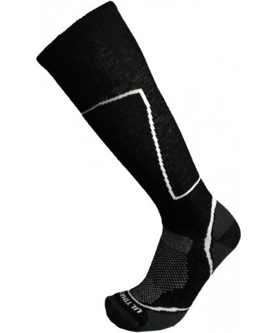 Womens Midweight Merino Wool Ski Snowboard Warm Socks Black $9.67 Activewear