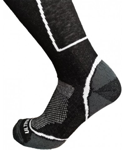 Womens Midweight Merino Wool Ski Snowboard Warm Socks Black $9.67 Activewear