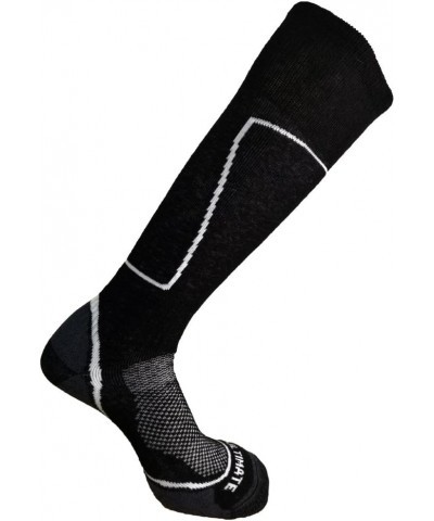 Womens Midweight Merino Wool Ski Snowboard Warm Socks Black $9.67 Activewear