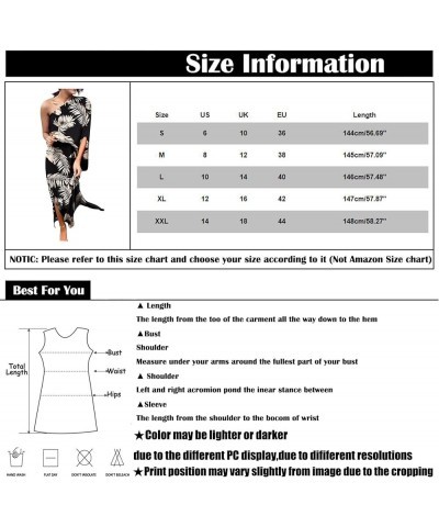 One Shoulder Dresses for Women,2024 Spring Summer Casual Batwing Sleeve Cocktail Dress,Vintage Graphic Party Dress H-black $1...