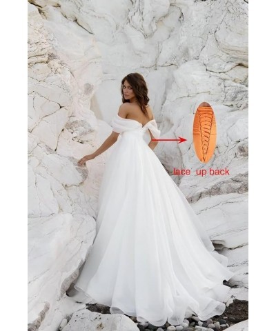 Off The Shoulder Tulle Prom Dress Long Wedding Dress Ball Gowns Elegant Quinceanera Dresses Orange $46.06 Dresses