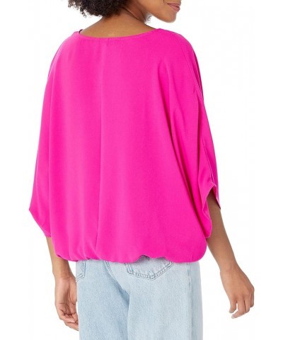 Women's Blouson Waist Blouse Trina Pink $46.29 Blouses