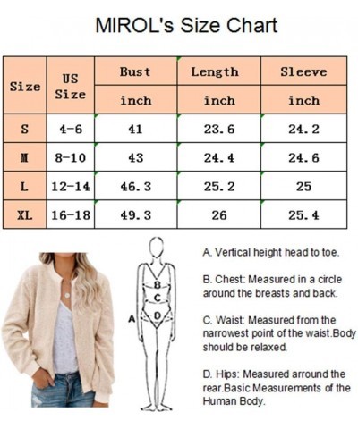 Women's Sherpa Fleece Jacket Faux Fuzzy Long Sleeve Casual Zip Up Bomber Coat Taro $24.01 Jackets