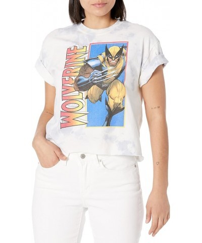 Universe Classic Wolverine Women's Fast Fashion Short Sleeve Tee Shirt White/Blue $12.24 T-Shirts