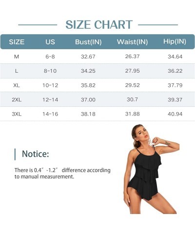 Womens Athletic One Piece 2024 Retro Flounce Swimsuits Ruffled Tiered Tummy Control Swimwear Plus Bathing Suits Blue Gradient...