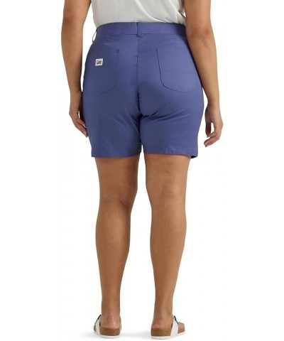 Women's Plus Size Ultra Lux Comfort with Flex-to-go Utility Bermuda Short Surf Blue $25.14 Shorts