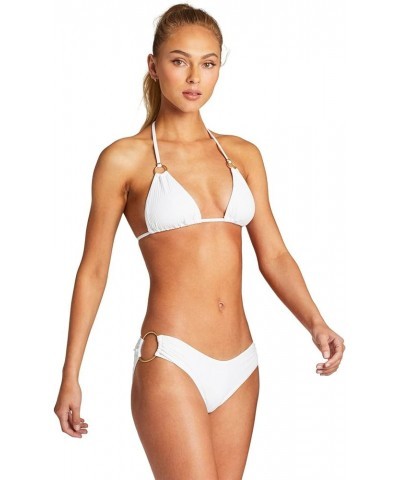 Gia Reversible Triangle Top | Reversible Triangle Bikini Top White Ecorib $43.68 Others