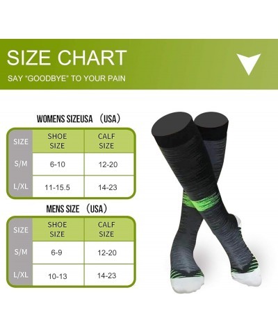 Graduated Medical Compression Socks for Women&Men Circulation Recovery-Knee High Supports Running Athletic Socks Multicoloure...