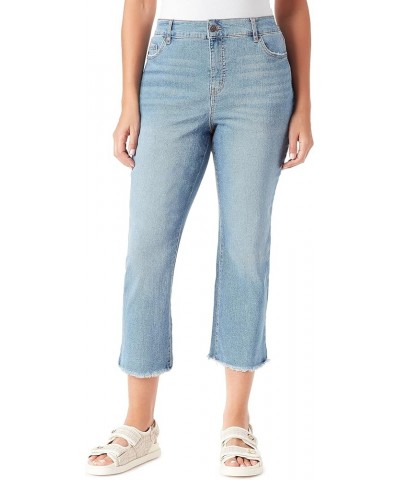 Women's Petite Boho Slim Stretch Denim Capri Nena Wash $16.71 Jeans