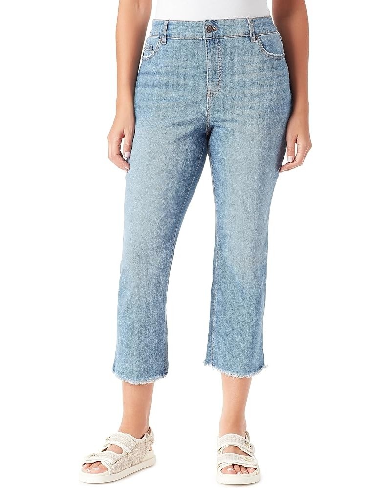 Women's Petite Boho Slim Stretch Denim Capri Nena Wash $16.71 Jeans