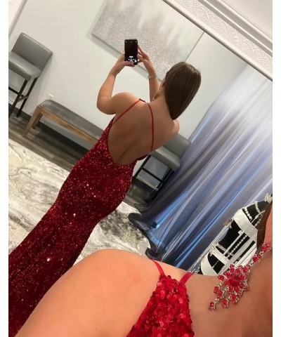 Womem's Sequin Mermaid Prom Dresses Long 2024 One Shoulder Sparkly Sexy Formal Evening Party Gowns Dusty Pink $36.39 Dresses