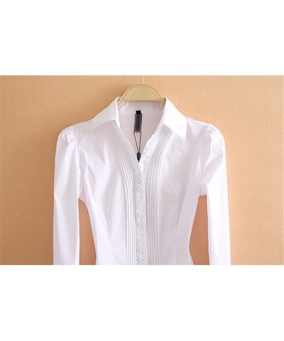 Bodysuits Women Rompers Office Lady Work Wear Shirts Blouses Female Tops Business Overalls Large White $19.74 Overalls