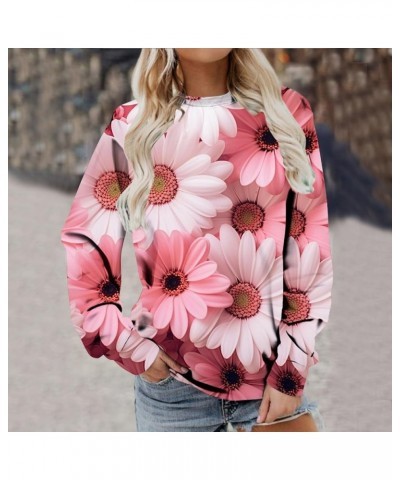 Women's Valentine's Day Hoodies Cute 3D Graphic Print Sweatshirt Loose Fit Long Sleeve Pullover Shirt G07 Pink $9.86 Hoodies ...