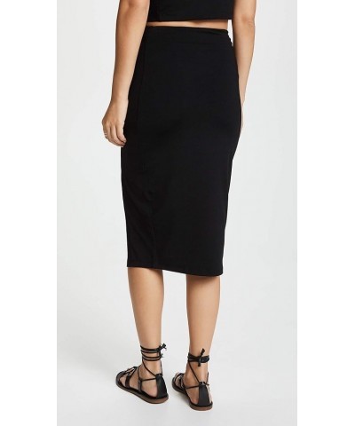 Women's High Waist Slit Skirt Black $49.70 Skirts