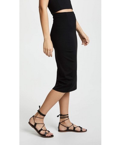 Women's High Waist Slit Skirt Black $49.70 Skirts