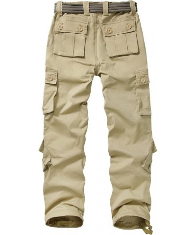 Womens Cargo Pants Army Combat Work Pants with 8 Pockets Casual Cotton Ripstop Construction Pants Khaki $24.59 Pants