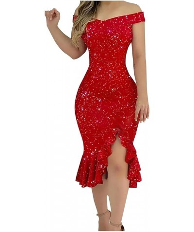 Women's New Years Eve Dress Dress Vintage 1920S Bead Fringe Sequin Lace Party Flapper Cocktail Prom Dress 7-red $24.44 Dresses