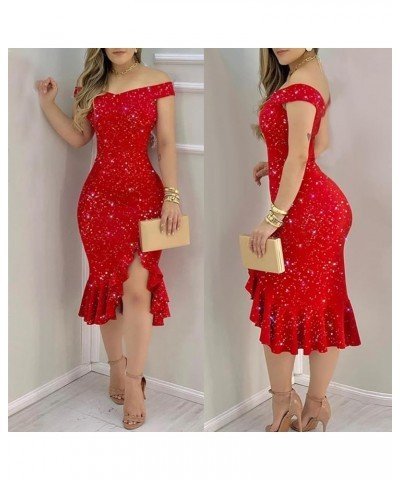 Women's New Years Eve Dress Dress Vintage 1920S Bead Fringe Sequin Lace Party Flapper Cocktail Prom Dress 7-red $24.44 Dresses