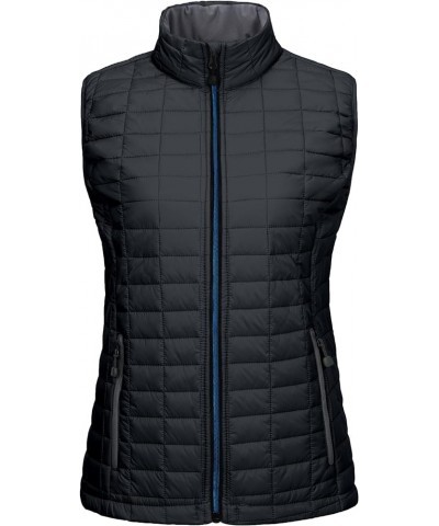 Women's Puffer Vest, Lightweight Warm Sleeveless Jacket for Hiking Travel Golf Steel Gray/Black A2 $21.60 Vests