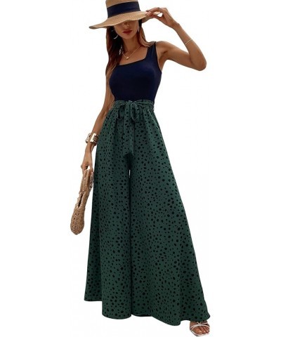 Women's Jumpsuits Dressy Casual Summer Loose Wide Leg Tank Top Jumpsuit with Belt 5642green $19.27 Dresses