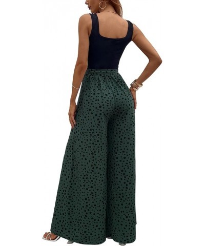 Women's Jumpsuits Dressy Casual Summer Loose Wide Leg Tank Top Jumpsuit with Belt 5642green $19.27 Dresses