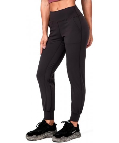 Women's Joggers Tapered Sweatpants Pockets Comfy Stretch Lounge Active Yoga Pants Charcoal Gray $13.74 Activewear