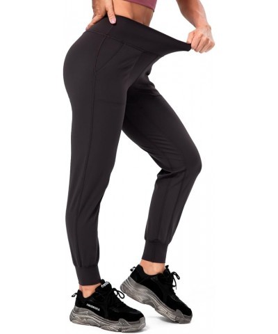 Women's Joggers Tapered Sweatpants Pockets Comfy Stretch Lounge Active Yoga Pants Charcoal Gray $13.74 Activewear