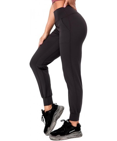 Women's Joggers Tapered Sweatpants Pockets Comfy Stretch Lounge Active Yoga Pants Charcoal Gray $13.74 Activewear